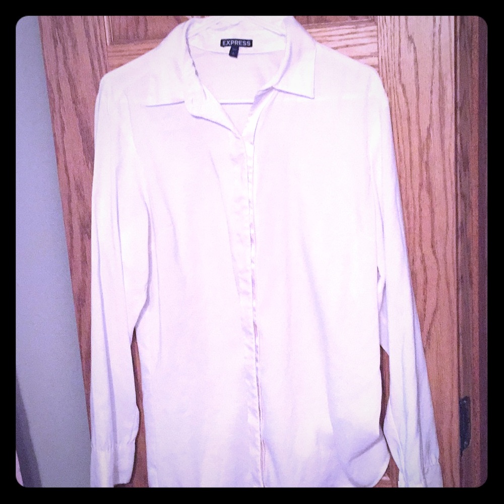 Button Down Cream Blouse